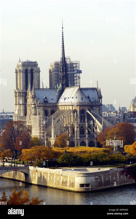 Aerial view of Notre Dame. Paris. France Stock Photo - Alamy