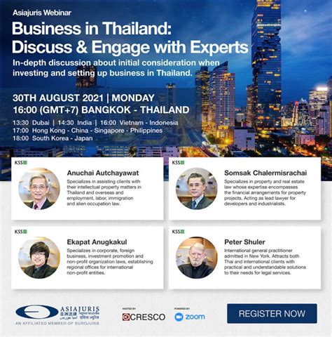 Business in Thailand: Discuss and Engage with Experts | ASIAJURIS