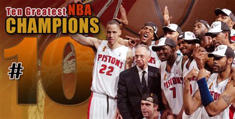 10 Greatest NBA Champions: #10 - 2004 Detroit Pistons | The Hoop Doctors