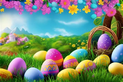 Happy Easter Background Graphic by Fstock · Creative Fabrica