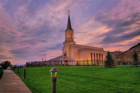 Star Valley Wyoming Temple Sunrise Photograph by David Simpson