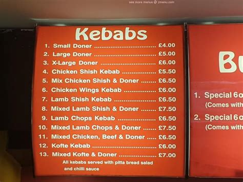 Online Menu of Kebab House Restaurant, Castleford, United Kingdom, WF10 ...