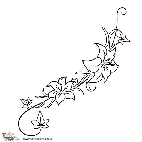 Whaiaipo (Love) whaiaipo lilies original tribal tattoo design