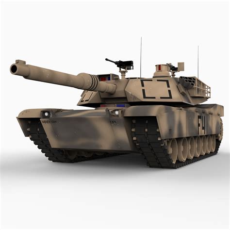 m1 abrams battle tank 3d model