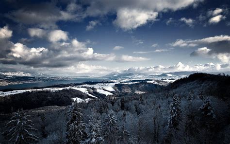 winter, Mountain, View Wallpapers HD / Desktop and Mobile Backgrounds