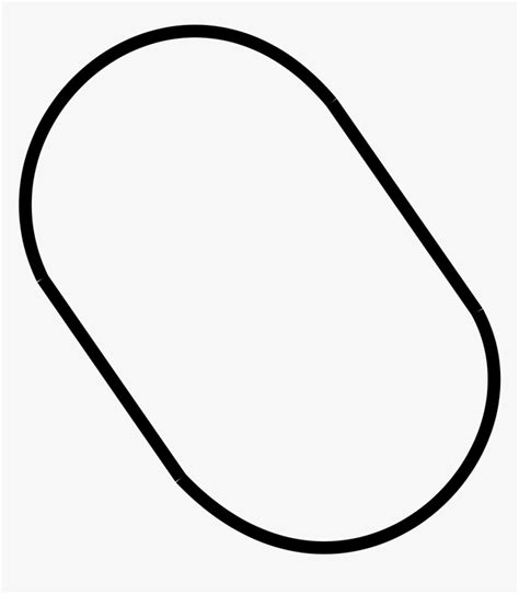 Race Track Oval Shape, HD Png Download - kindpng