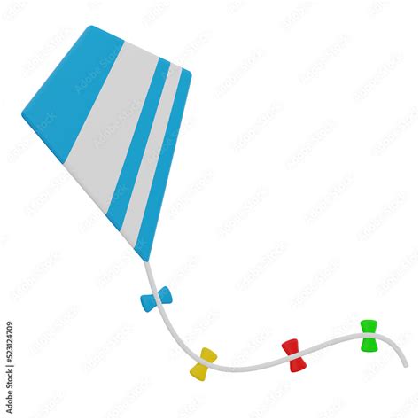 3D Kite Stock Illustration | Adobe Stock