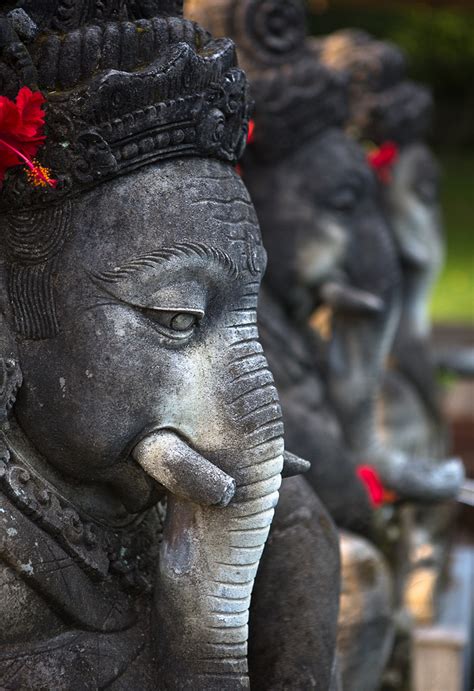 Ganesha statues, Ubud, Bali, Indonesia photo on Sunsurfer