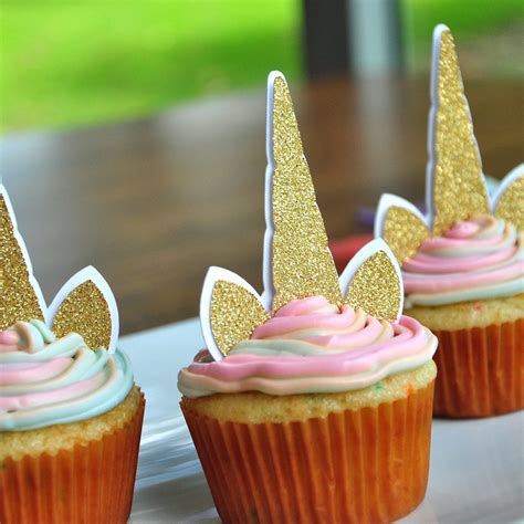 Unicorn Cupcake Toppers. Unicorn Birthday. Unicorn Party Supplies ...