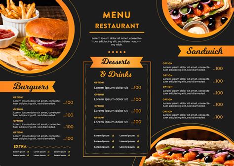 Restaurant Menu Card Design :: Behance