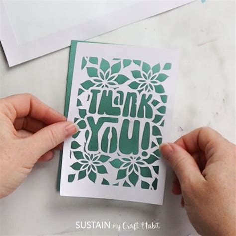 Homemade Thank you Cards with Cricut