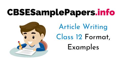 Article Writing Topics for Class 12 CBSE Format, Examples – CBSE Sample ...