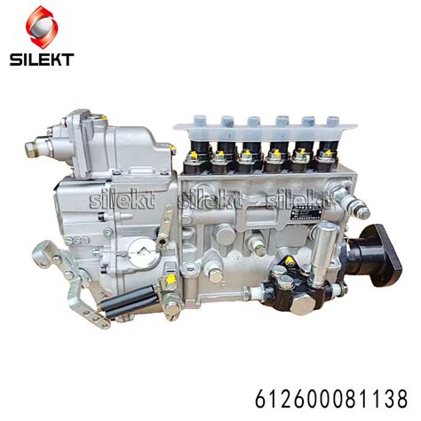 High Pressure Oil Pump 612600081138 HOWO Dump Truck Engine Parts Diesel 6 Cylinders Fuel ...