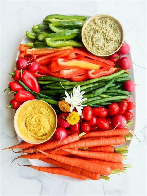 Spring Hummus Crudite Recipe - Reluctant Entertainer