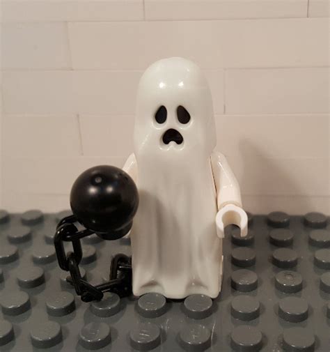 Custom Glow in the Dark Ghost Minifigure - King Bricks