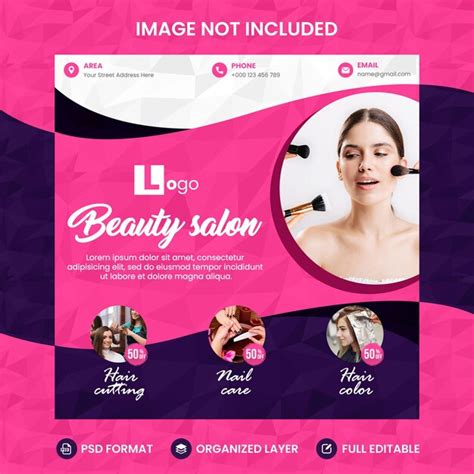 Premium PSD | Beauty Salon Flyer Template PSD