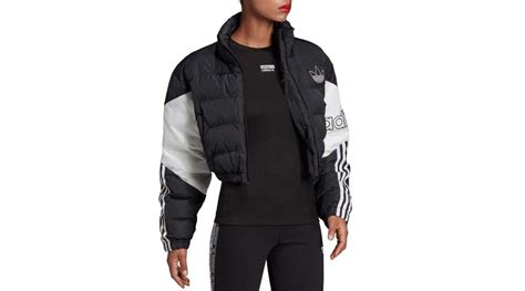 ADIDAS CROPPED PUFFER W JACKET BLACK/WHITE