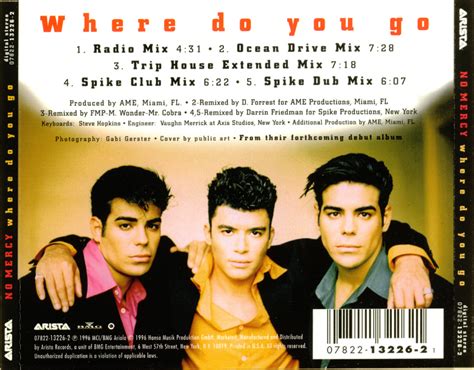 POP 'TIL YOU PUKE!: No Mercy - Where Do You Go - (CD Single) - 1996