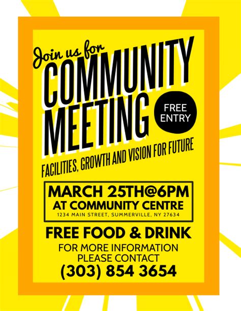 Copy of Community Meeting Flyer | PosterMyWall