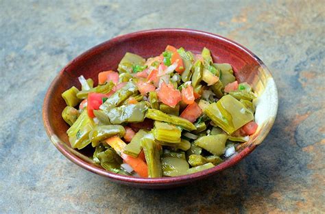 Nopales Salad | Recipe | Nopales salad, Green onions recipes, Stuffed peppers