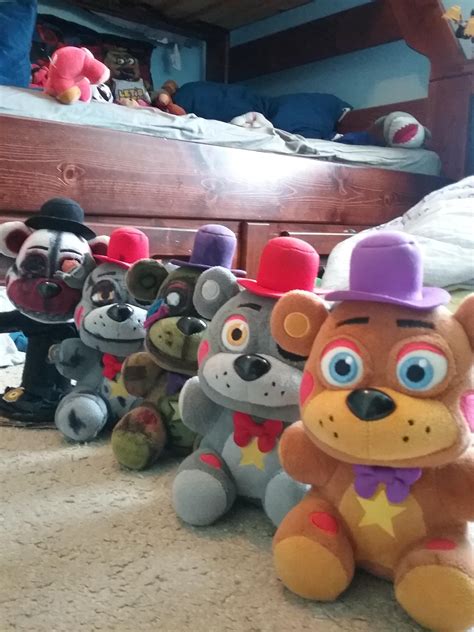 All my fnaf 6 Freddy plushies. : fivenightsatfreddys