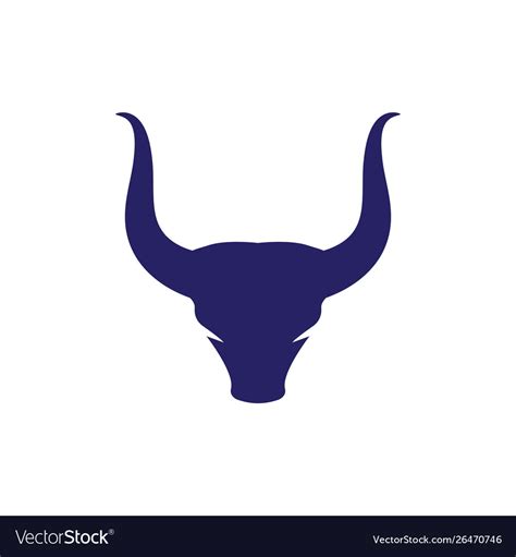 Taurus logo template icon design Royalty Free Vector Image