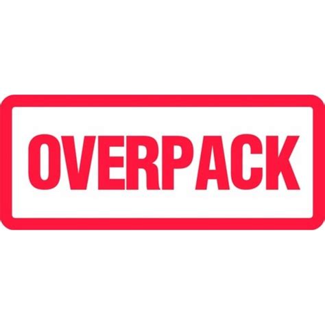 2-1/2" x 6" Overpack Labels (500 per Roll)