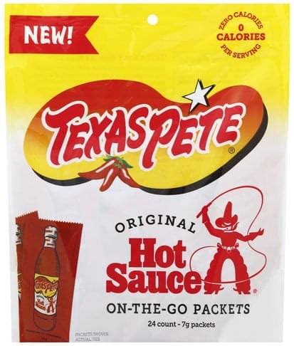 Texas Pete Original, Medium Hot Sauce - 24 ea, Nutrition Information ...