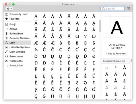 Access Mac Special Characters with the Character Viewer