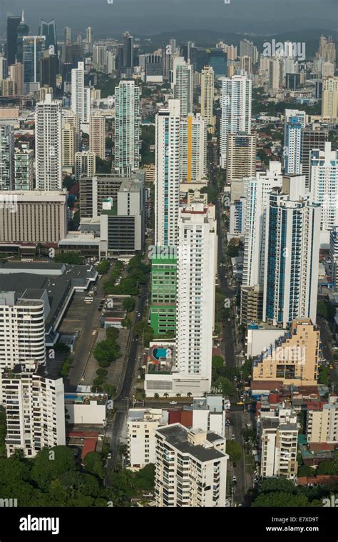 Skyscrapers in San Francisco neighbourhood, Panama City Stock Photo - Alamy