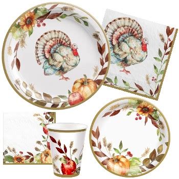 Thanksgiving Grateful Day Plates and Napkins: Party at Lewis Elegant Party Supplies, Plastic ...