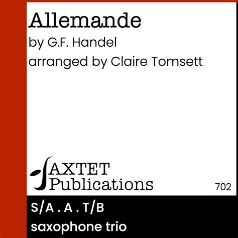 Allemande - Saxtet Publications