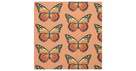 Monarch Butterfly Fabric | Zazzle