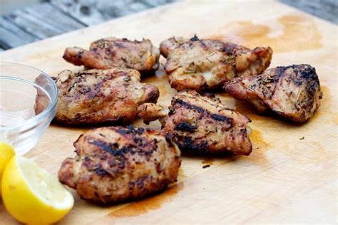 Lemon-Grilled Chicken Thighs