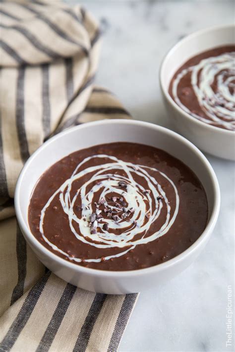 Champorado (Filipino Chocolate Rice Porridge)-The Little Epicurean