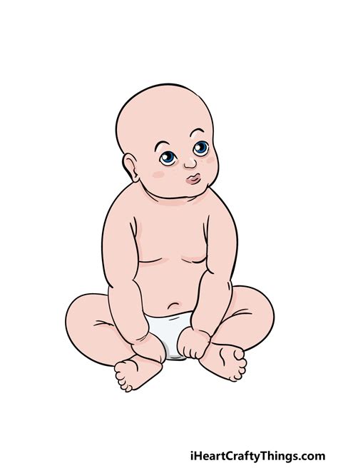 Baby Drawing - How To Draw A Baby Step By Step