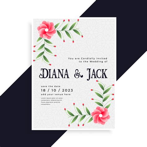 lovely wedding invitation card design - Download Free Vector Art, Stock ...