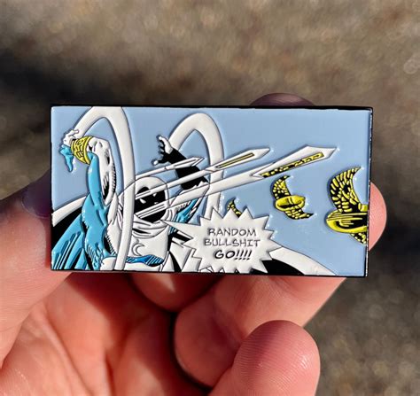 Moon Knight Random Bullshit Go Meme Custom Fan Made Enamel Pin - Etsy UK