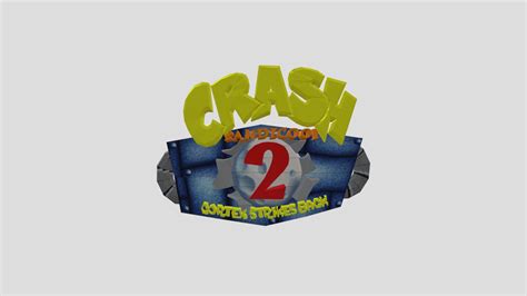 Crash Bandicoot 2 Cortex Strikes Back Logo Ps1 - Download Free 3D model ...