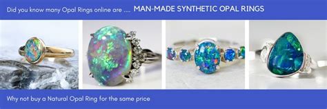 Man-Made Synthetic Opal Rings