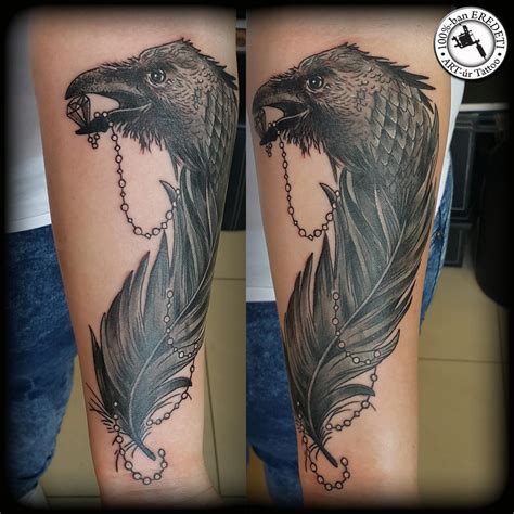 Raven-feather by arturtattooart on DeviantArt