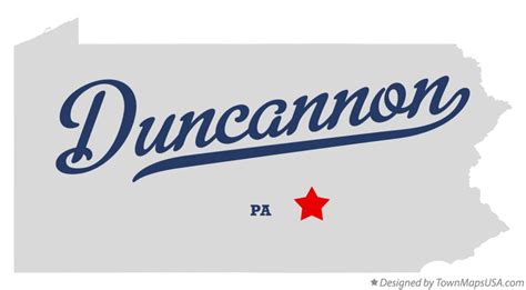 Map of Duncannon, PA, Pennsylvania