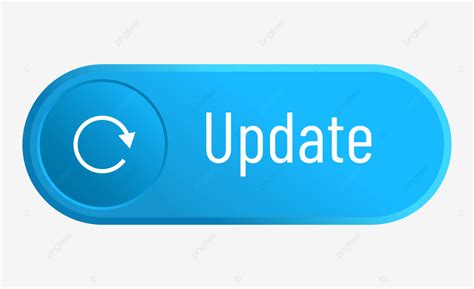 Update Button In Blue Gradation Color Vector, Update Button, Button, Updates PNG and Vector with ...