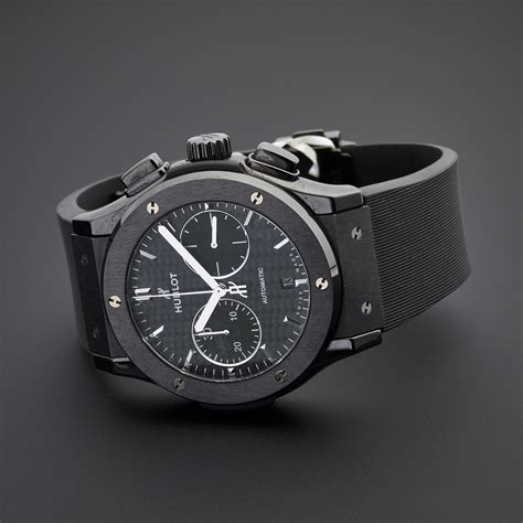 Hublot Classic Fusion Chronograph Black Magic Automatic // 541.CM.1771.RX // Pre-Owned ...