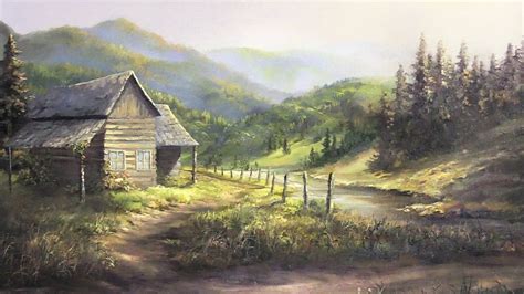 Do you enjoy seeing old wood cabins in nature? Watch Kevin as he shows you how to paint this stu ...