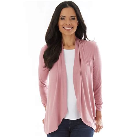 Women's Pink Cardigan Sweaters: Shop for Everyday Apparel Essentials ...