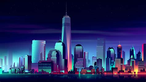 New York City Neon Cityscape Wallpapers | HD Wallpapers | ID #27309