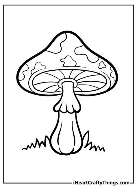 Mushroom Coloring Pages For Kids