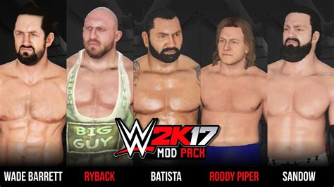 WWE 2K17 NEW SUPERSTARS! - Batista, Ryback, Roddy Piper, Wade Barrett, X-Pac | WWE 2K17 PC Mods ...