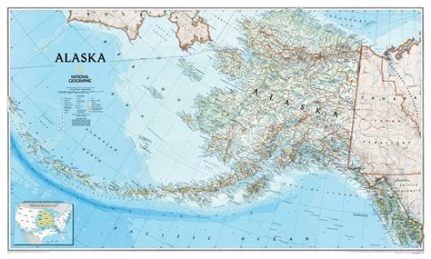 Alaska NGS Wall Map, Buy Wall Map of Alaska - Mapworld